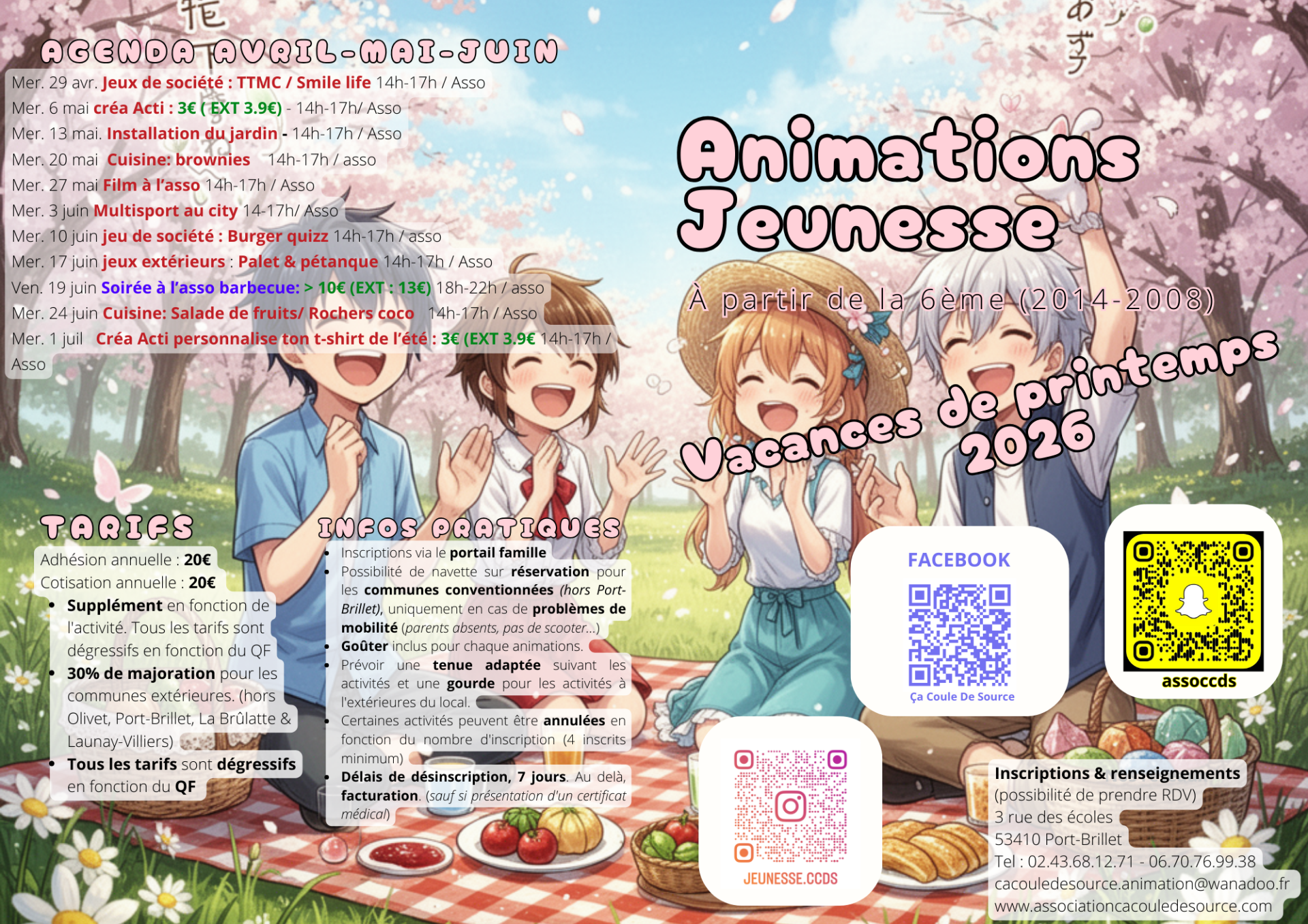 Vacances printemps j