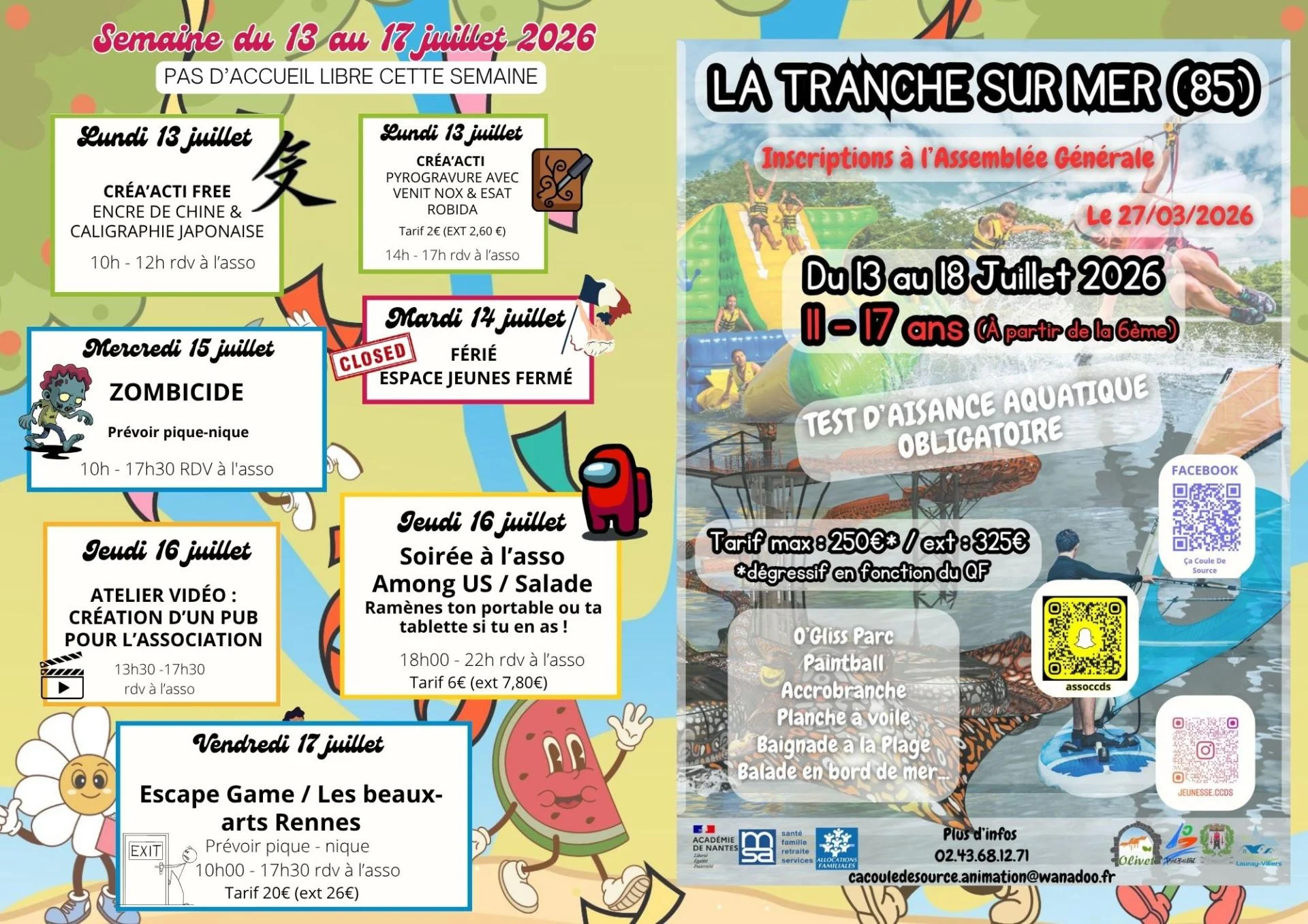 13 au 17 juillet 1