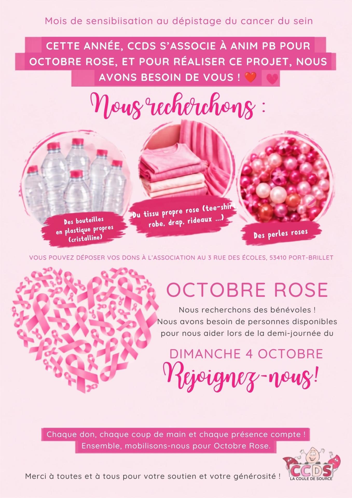 Flyer evenement solidaire octobre rose sensibilisation cancer du sein 1 1
