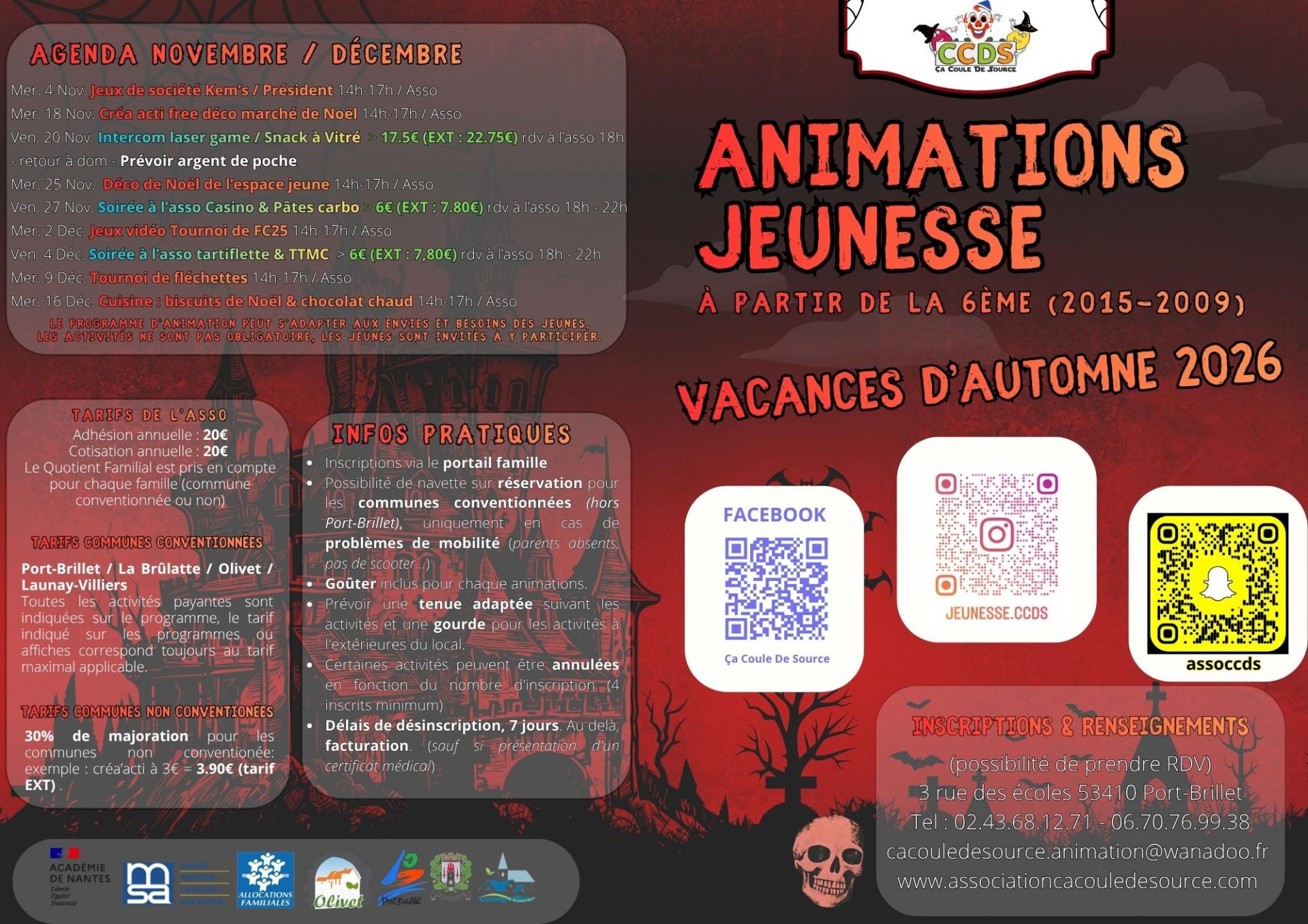 Vacances d automne j 2026 2